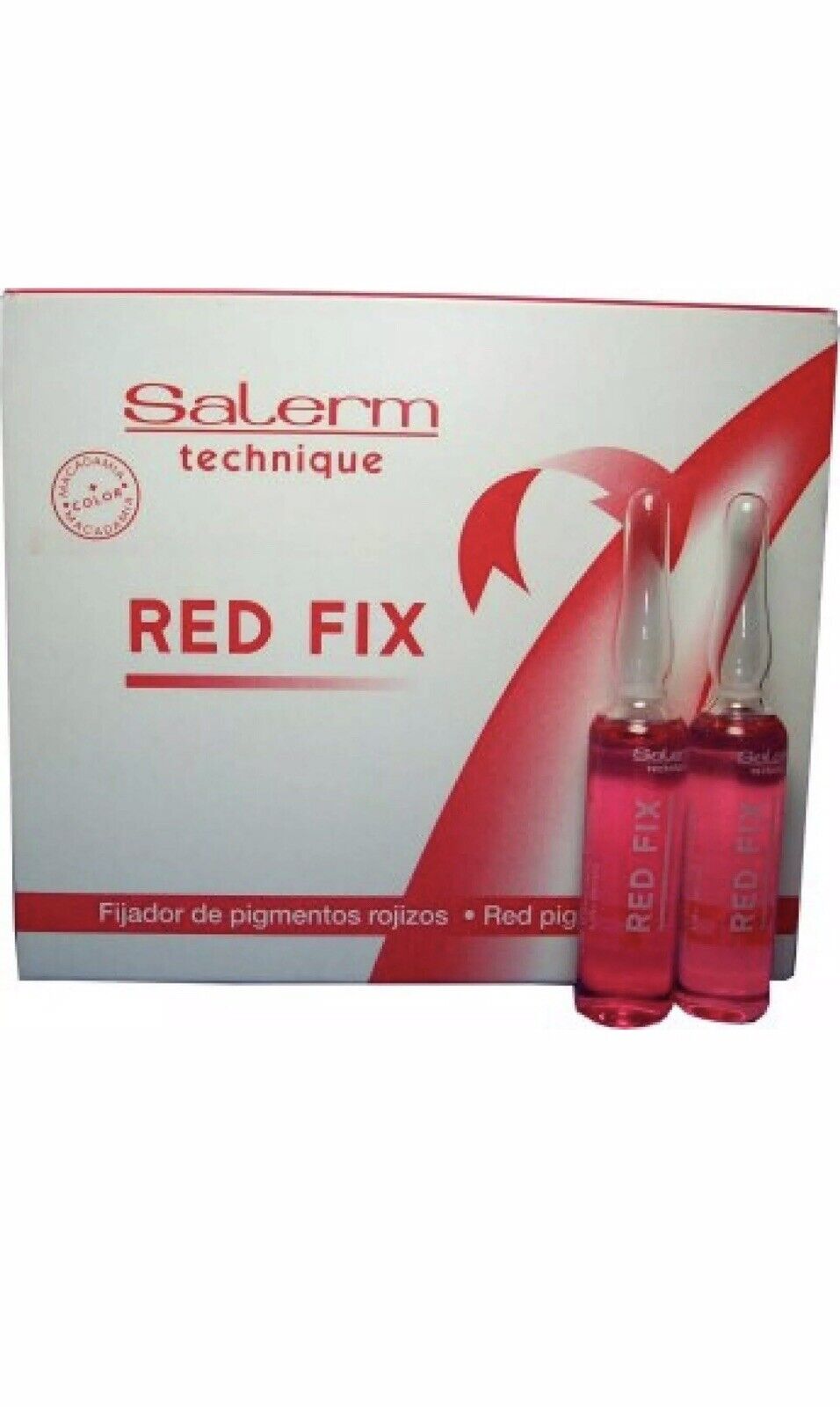 Salerm Technique Red Fix Red Pigment Setting 12 Vials X 0.17 fl oz.