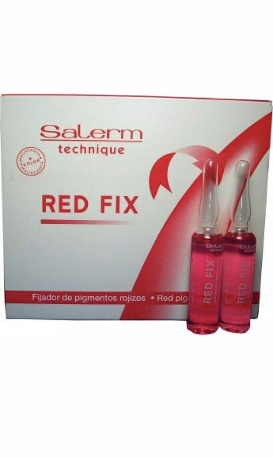 Salerm Technique Red Fix Red Pigment Setting 12 Vials X 0.17 fl oz.