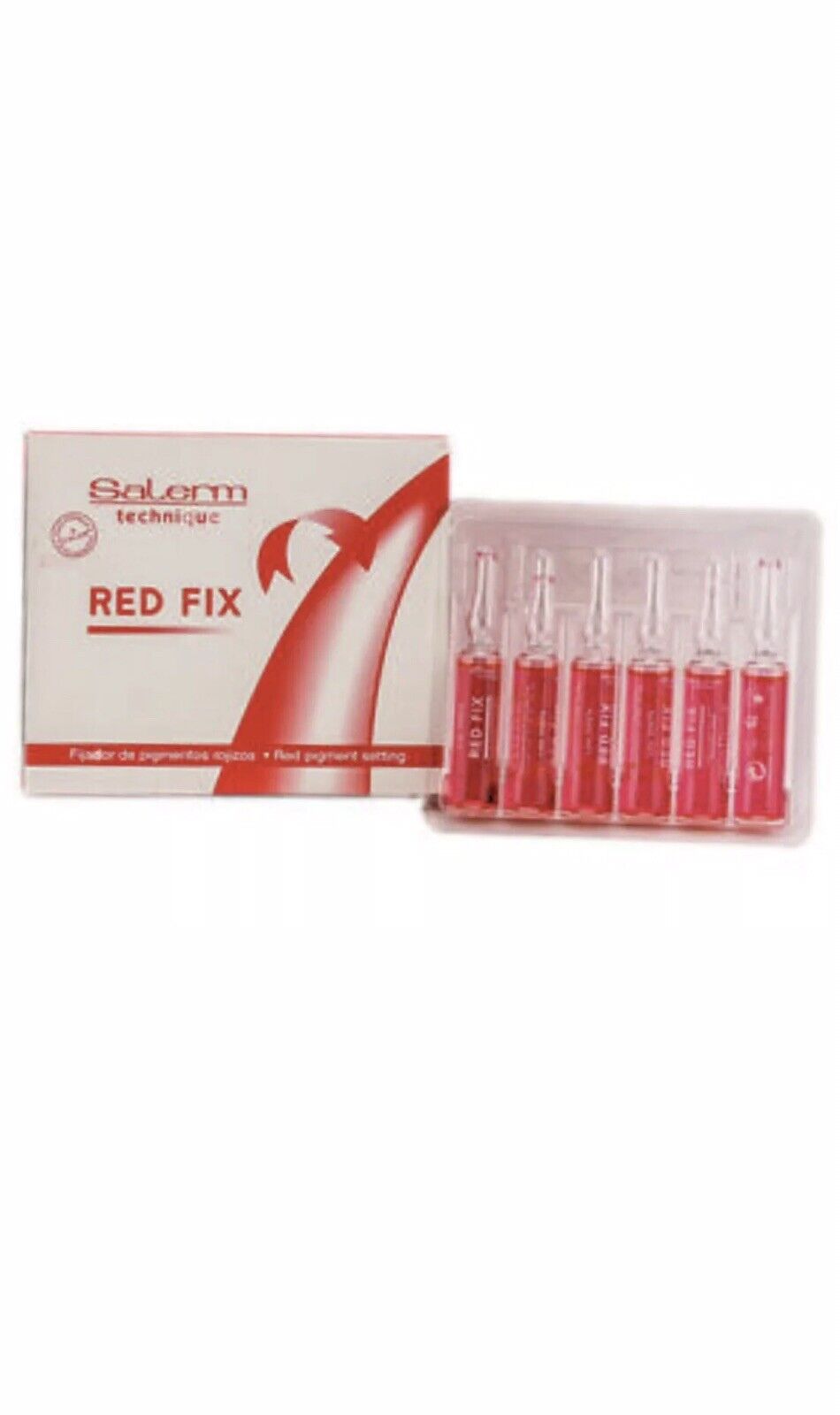 Salerm Technique Red Fix Red Pigment Setting 12 Vials X 0.17 fl oz.