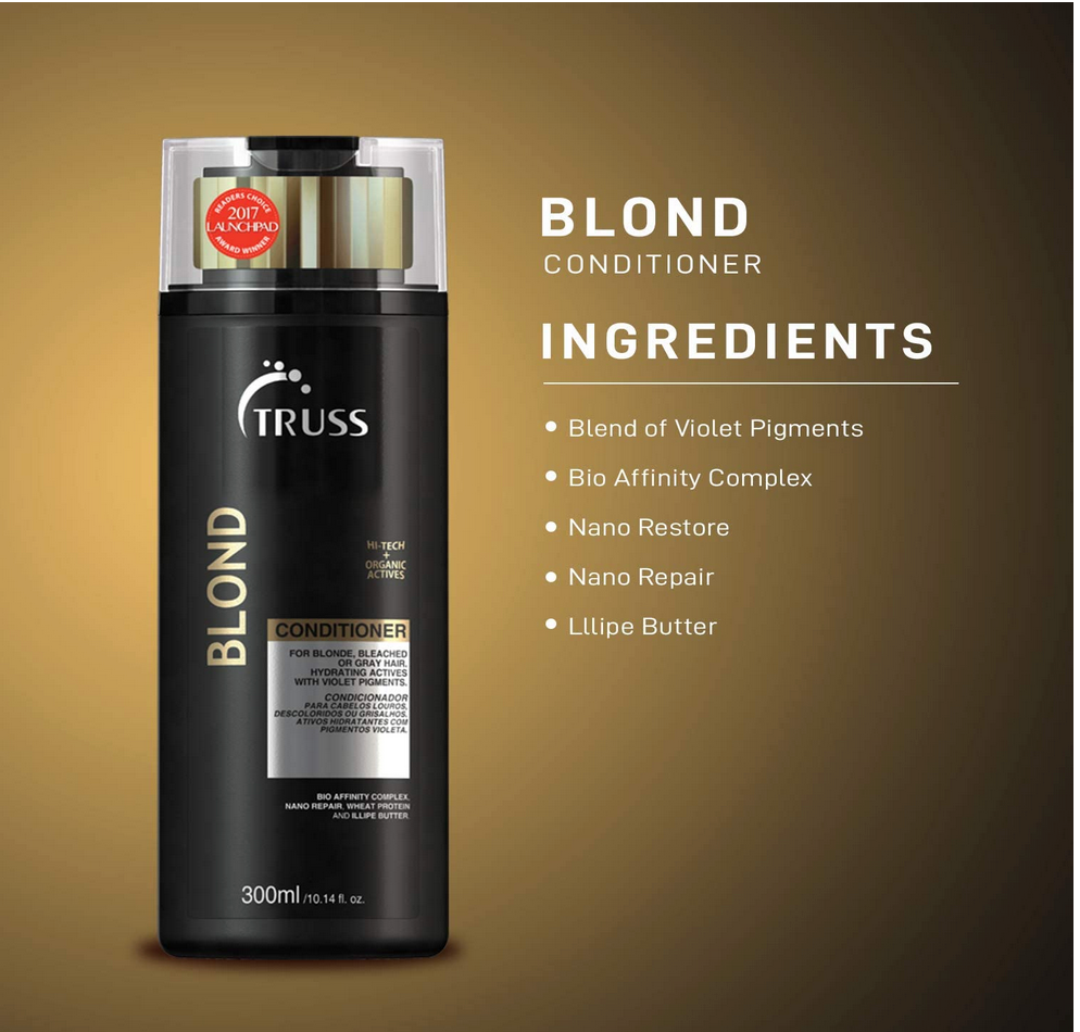 Truss blond. Shampoo, conditioner, deluxe prime