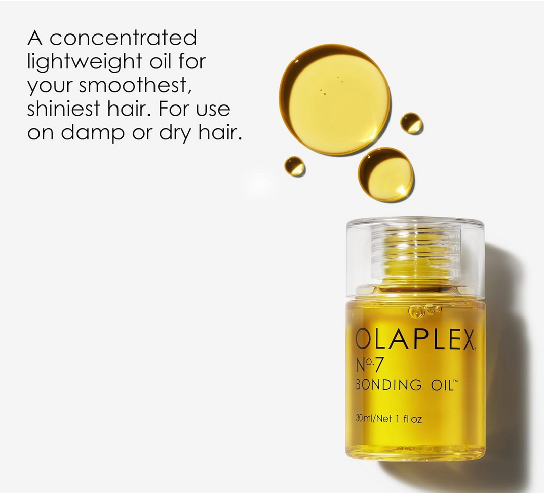 Olaplex No. 7 Bonding Oil, Concentrated High Shine Oil, Heat Protectant, Visibly Smooths & Softens Hair