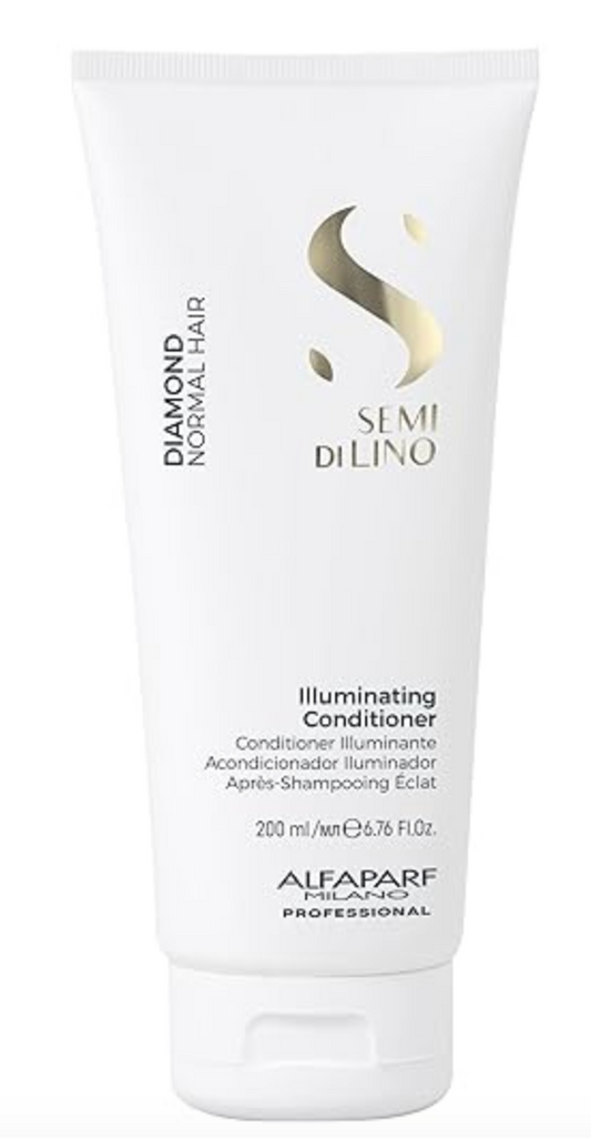 ALFAPARF MILANO Semi Di Lino Diamond Illuminating Shampoo, Conditioner  and mask -  For Normal and Color Treated Hair - Sulfate & Paraben Free. Professional Hair Care