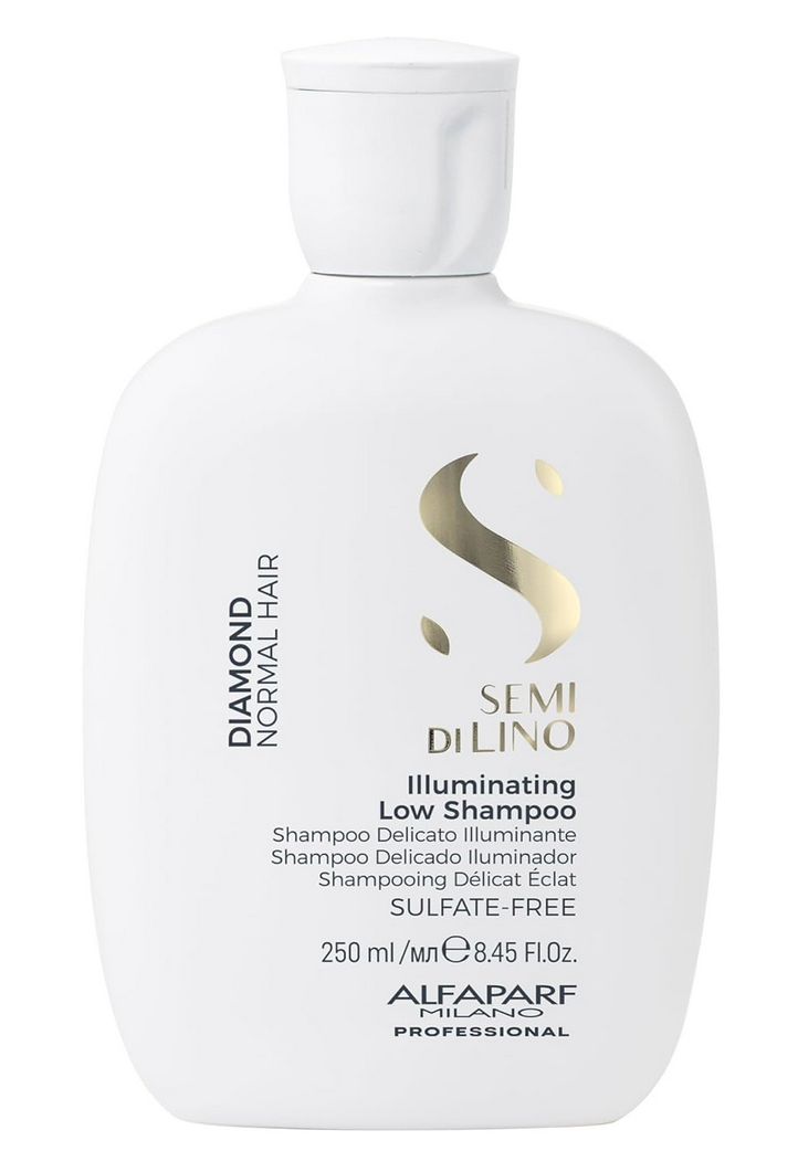 ALFAPARF MILANO Semi Di Lino Diamond Illuminating Shampoo, Conditioner  and mask -  For Normal and Color Treated Hair - Sulfate & Paraben Free. Professional Hair Care