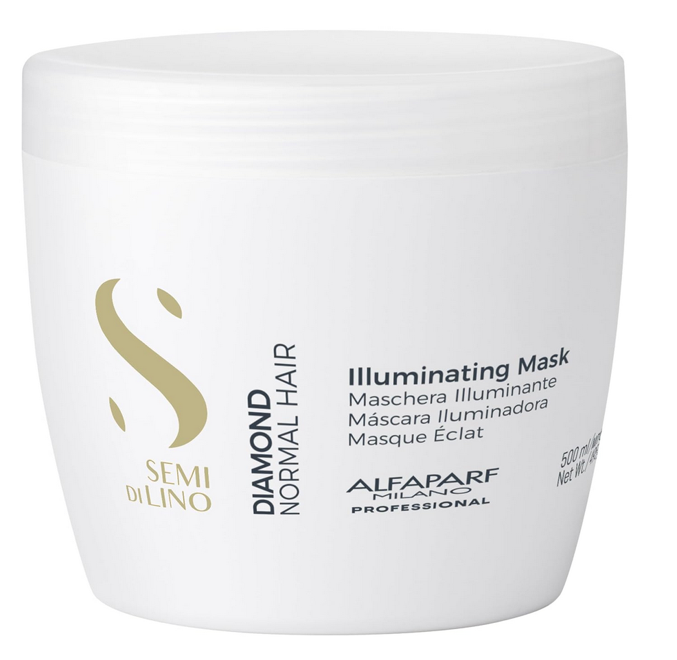 ALFAPARF MILANO Semi Di Lino Diamond Illuminating Shampoo, Conditioner  and mask -  For Normal and Color Treated Hair - Sulfate & Paraben Free. Professional Hair Care