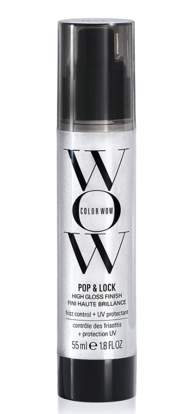 COLOR WOW Pop + Lock High Gloss Finish – Frizz Control Serum | Prevent Color Fade, Seal Split Ends, and Add Gloss | Get Silky, Shiny Hair!