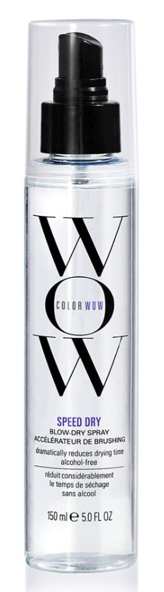 COLOR WOW Speed Dry Blow Dry Spray – Cut Blow Dry Time by 30% | Heat Protectant, Prevent Breakage | Cruelty-Free & Gluten-Free