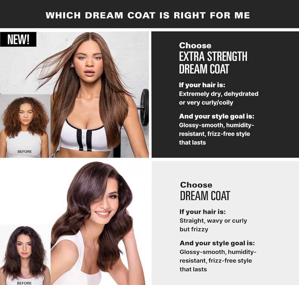 COLOR WOW Extra Strength Dream Coat – Powerful ultra moisturizing, anti humidity treatment for extremely frizz prone hair