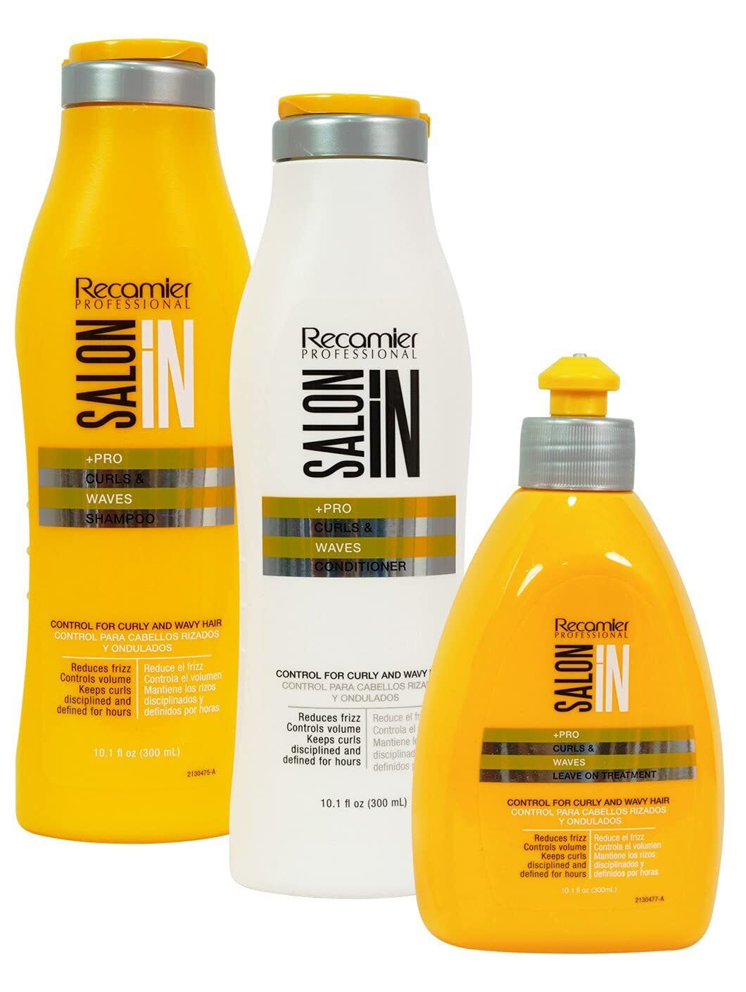 Recamier Professional Salon In Pro Curles & Waves Solutions Conditioner,  Shampoo & leave on Treatment