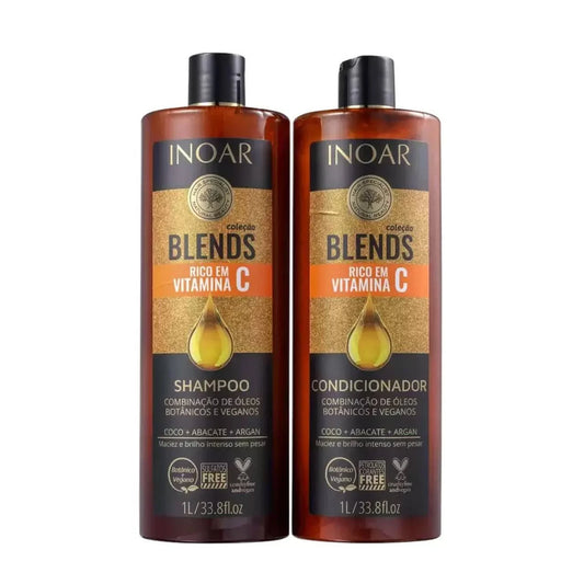 Inoar Blends Collection Vitamin C Duo Kit Shampoo + Conditioner 2x1L/2x33.8 fl.oz